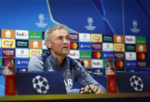 Pelatih Paris Saint-Germain (PSG) Luis Enrique
