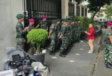 Rumah Jampidsus Dijaga Puluhan Personel TNI