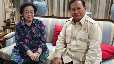 Presiden Prabowo Subianto dengan Ketua Umum PDIP Megawati Soekarnoputri