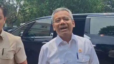 Menteri Keuangan Suahasil Nazara di Kompleks Istana Kepresidenan
